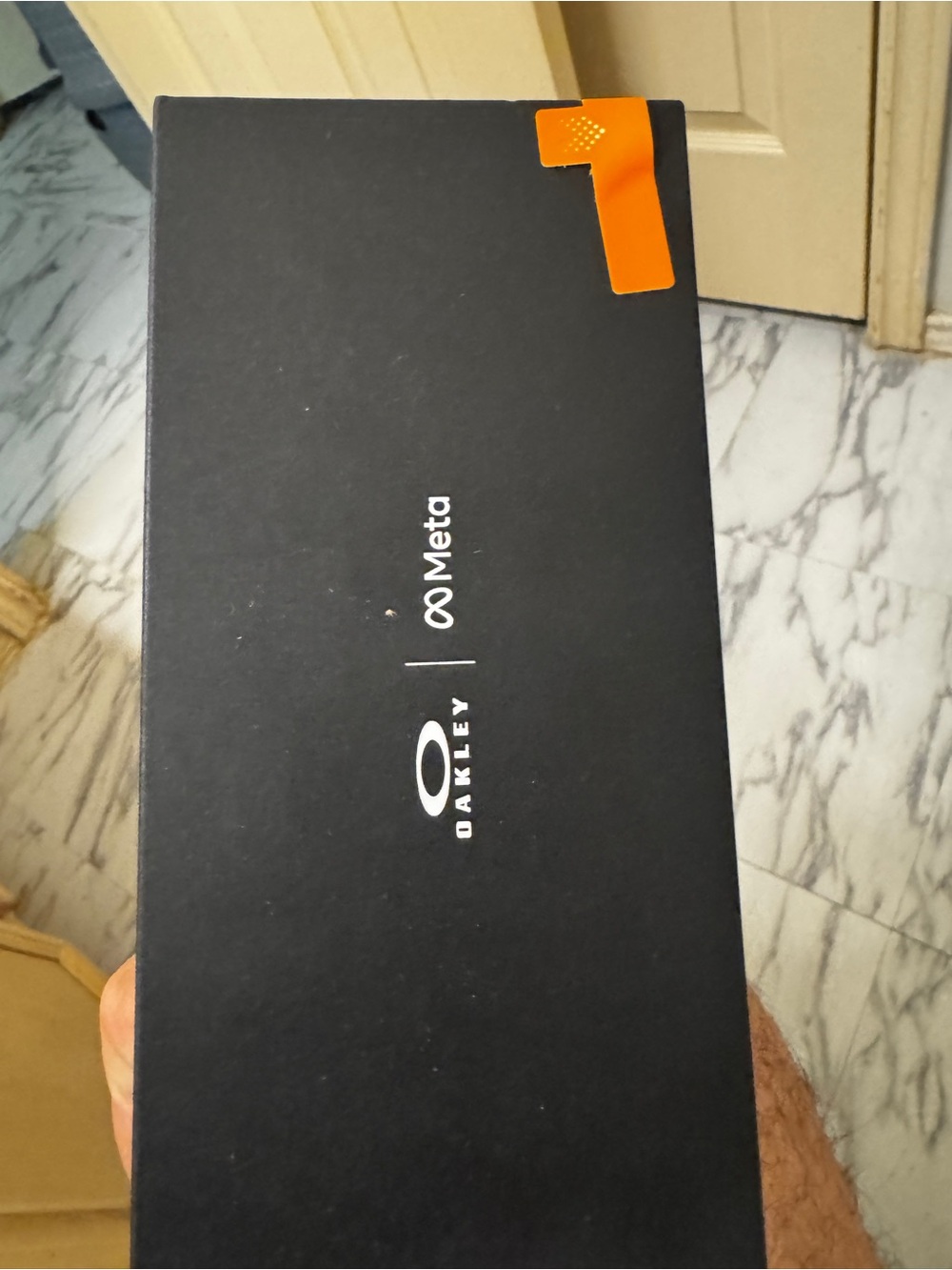 Oakley Black Sunglasses Box with Orange Pull Tab